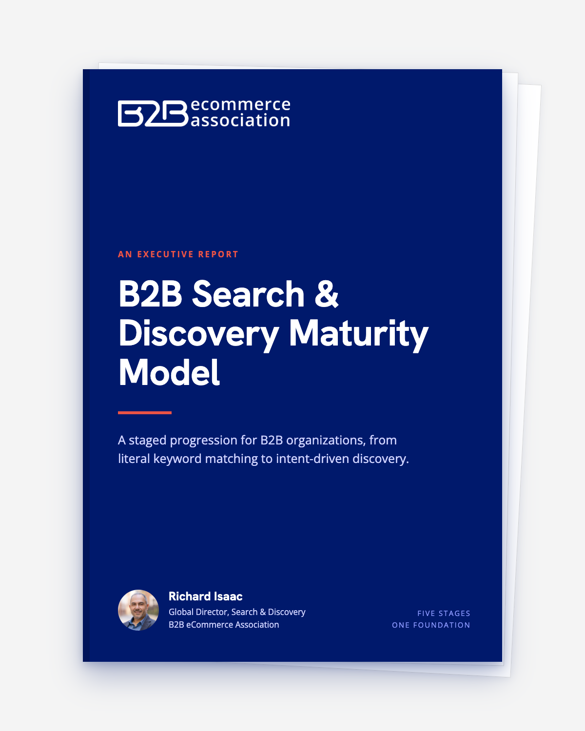 Cover of the B2B Search & Discovery Maturity Model Report