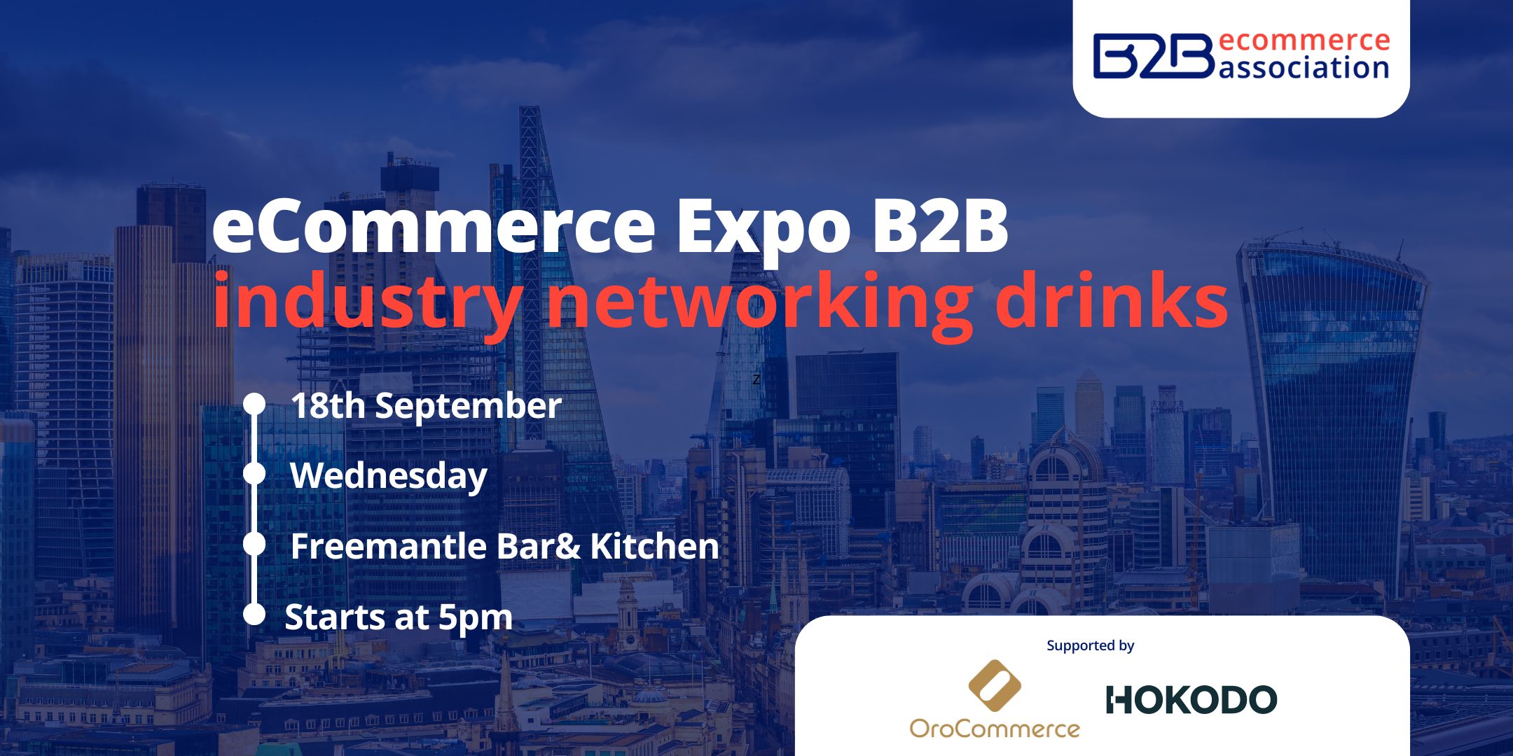 B2B eCommerce Industry Networking Drinks (eCommerce Expo, London)