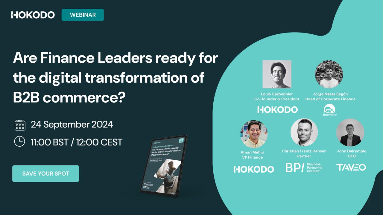 Webinar: Are Finance Leaders ready for the digital transformation of B2B commerce?