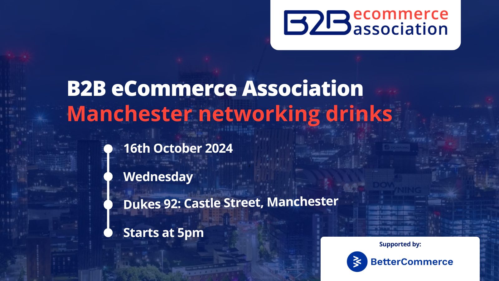 B2B eCommerce Association networking drinks: Manchester