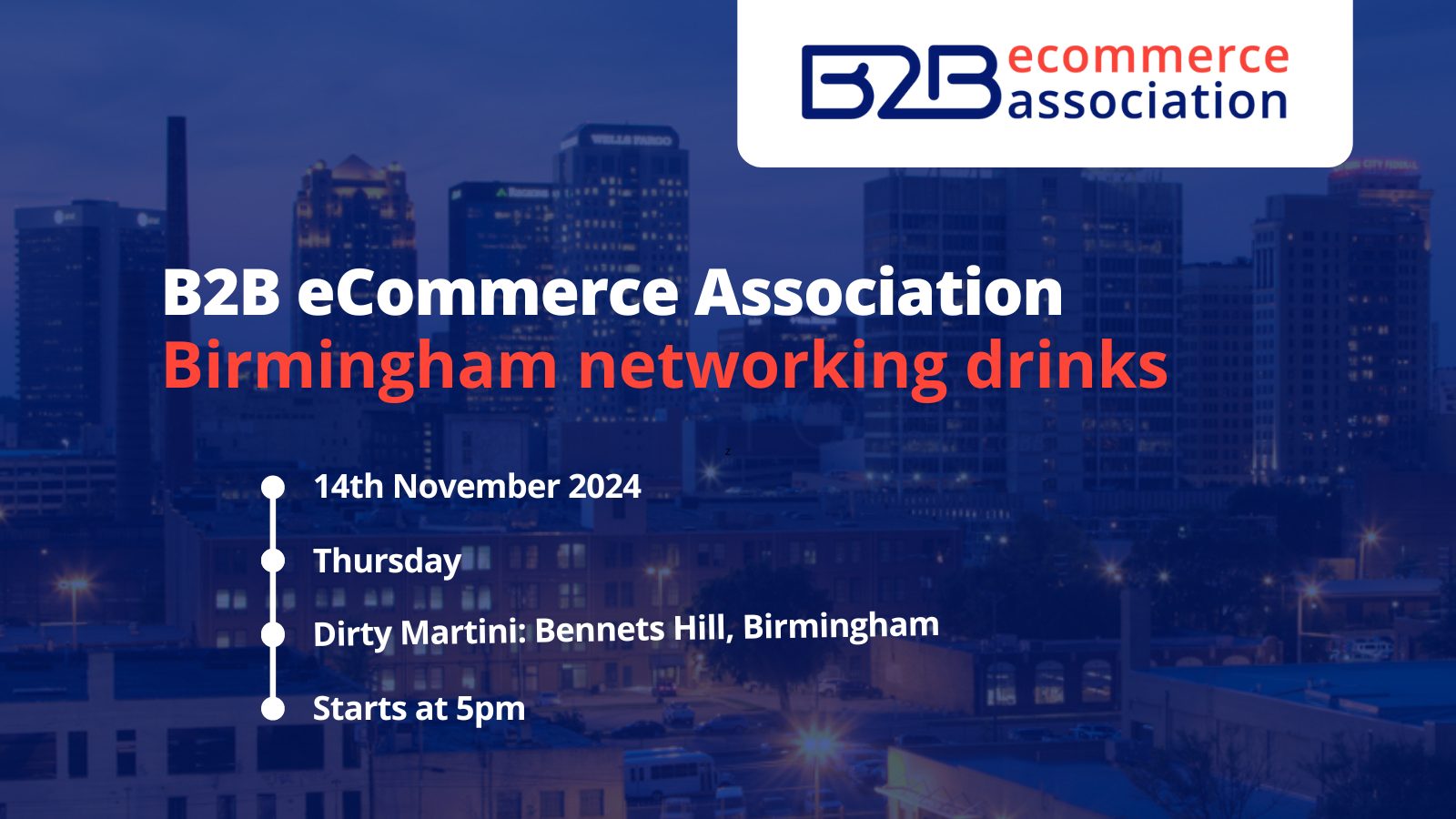 B2B eCommerce Association networking drinks: Birmingham