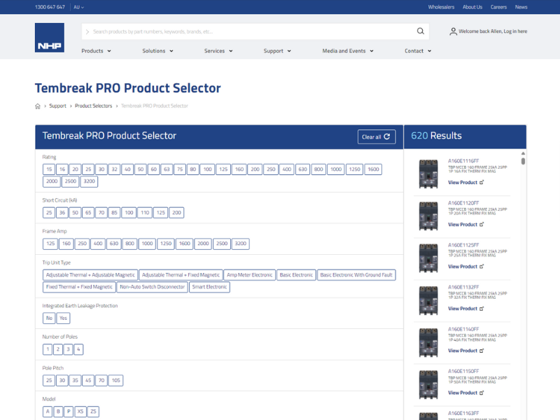 Product selector (1)